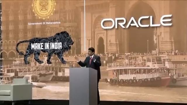 CM Devendra Fadnavis & Oracle CEO Safra Catz sign MoU at Oracle Open World
