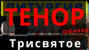 Трисвятое. Святый Боже. Тенор. Обиход. #православие