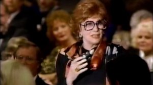 Eve Arden speaks at Tribute to Barbara Stanwyck 1987