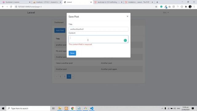 Laravel Livewire Tutorial: Adding Modal, Event Listeners, & Delete (part 3)