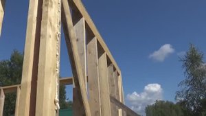 Строим маленький каркасный дом на сваях, своими руками. (ч. 14.). Тёплый угол каркаса