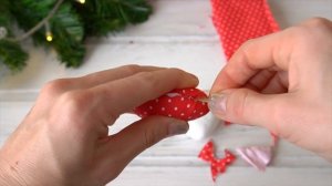 Как сделать елочную игрушку из ткани своими руками /НОВОГОДНИЙ МАСТЕР КЛАСС от Татьяны Абраменковой