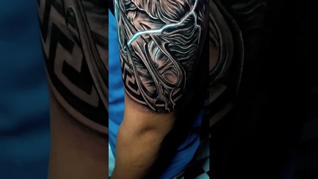 poseidon tattoo by.gelojanetattoo