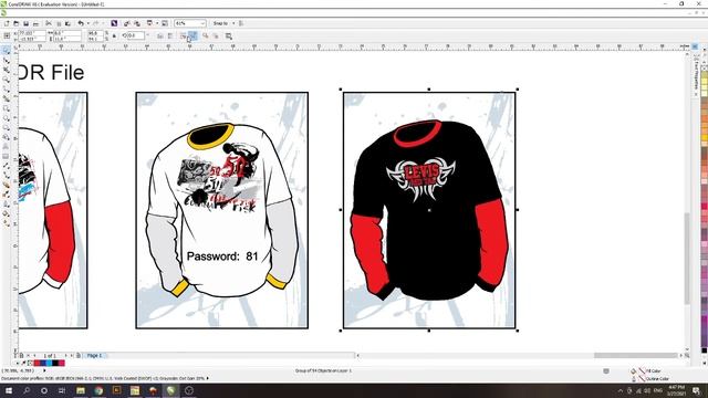 T Shirt CorelDRAW Editable Design | Vector Art File |
