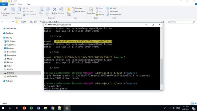 Creating and applying patch using git format patch смотреть онлайн