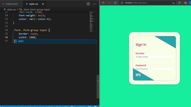 Responsive login form html css | Responsive Login Form | CSS Animation