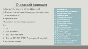 Н и НН. Отглагольные, отыменные прилагательные и причастия. Правописания Н и НН