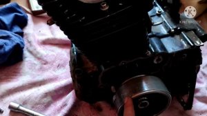 сборка мотора китайского мотоцикла, установка обгонной муфты стартера