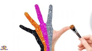 Chiki-Arte Aprende a Dibujar | Vamos a Aprender con Pintura Glitter de Colores para Manos