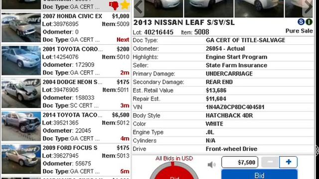 Nissan Leaf 2013 SL смотреть онлайн