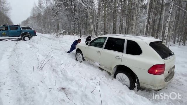 Порше Кайен - зимний оффроад