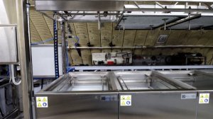 Ультразвуковая линия очистки из 4 модулей с автоматическим порталом - СпецмашСоник