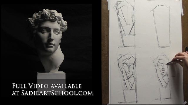 Excerpt from Cast Drawing in Charcoal and White Chalk Course - Sadie Valeri Atelier смотреть онлайн
