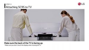 LG Sound Bar : How to Install the SC9S Bracket with LG OLED C2/C3 I LG