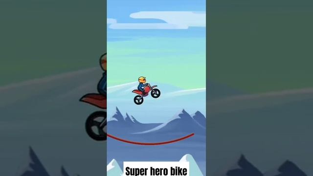 Super hero bike bike race game parkour #bikeride#shorts