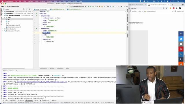 Docker Compose Simplified Tutorial - How to Spin up two Spring Boot Containers смотреть онлайн