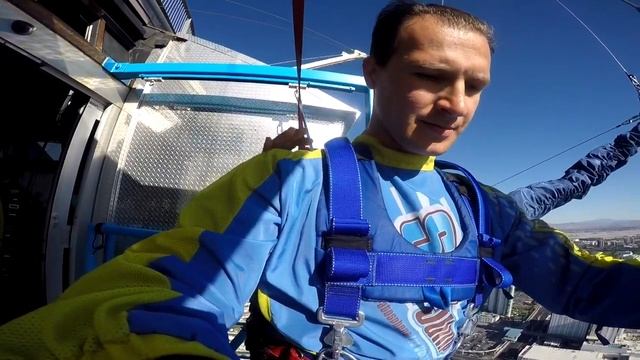 Jump from Stratosphere 1,149 Feet Las Vegas! Прыжок с гостиницы Стратосфера 350 метров Лас-Вегас!