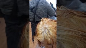 Сложное, но красивое окрашивание - из тёмного цвета волос в ярко-рыжий