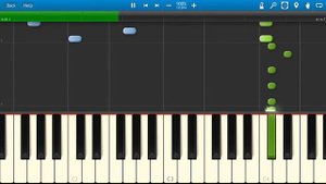 Хоккейная пауза (Заставка) (на пианино Synthesia)