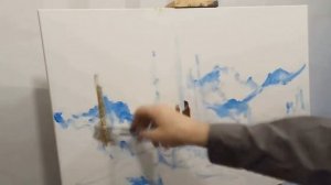 #34 Как НАРИСОВАТЬ ГОРНЫЙ ПЕЙЗАЖ  Пишем горы маслом