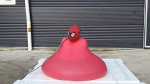 Spider Man Popping Giant Water Balloons! #4