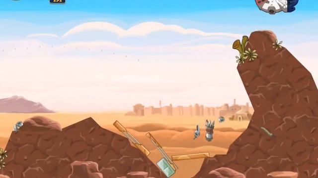 Angry Birds Star Wars 1-18 Tatooine Millennium Falcon Gold Medal смотреть онлайн