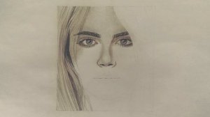 Портрет Кары Делевинь. Rass Art. Cara Delevingne.