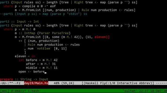 Let's implement Parsec! (Advent of Code 2020 day 19, Haskell) смотреть онлайн