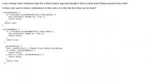 Code Review: Validating input in a React app