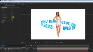 Анимированный текст вокруг человека в After Effects