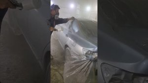 Краскопульт sata 5000 копия в работе база и лак.