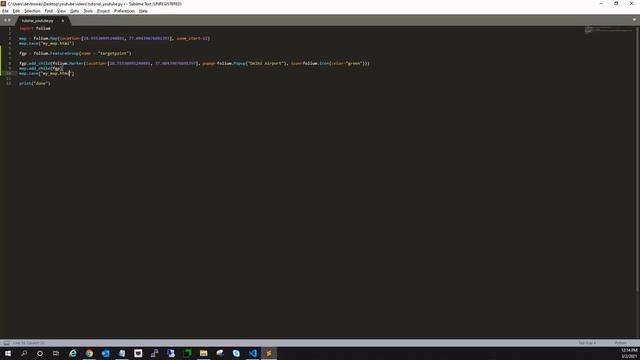 How to add marker on map by python using folium | create and edit marker in python #pythontricks