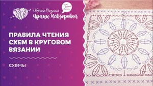 Правила чтения схем в круговом вязании | Вязание крючком | Как научиться вязать крючком