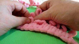 урок 1 Лицевые петли. Пряжа Ализе Пуффи. lesson 1 yarn Alize Puffy.