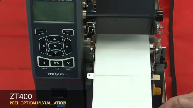 Как установить отделитель в принтер этикеток Zebra ZT410/ZT420 смотреть онлайн