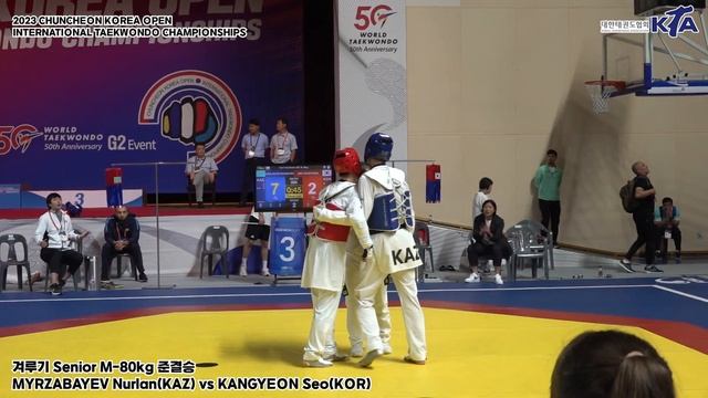 MYRZABAYEV Nurlan(KAZ) vs KANGYEON Seo(KOR) | SF SENIOR M-80kg | 2023 춘천코리아오픈
