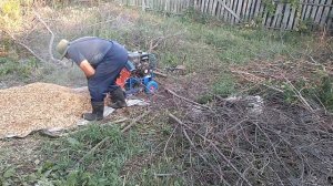 Щепорез "Термит" Щ-350. Реальная работа аппарата.