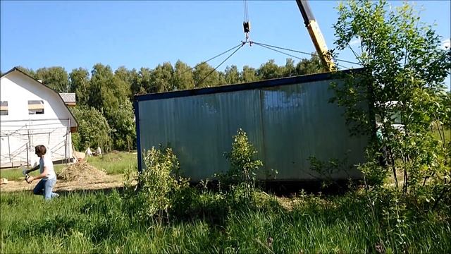 Купили бытовку. Строим дом сами. Переделка бытовки
