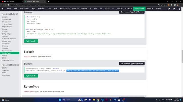 شرح شامل للغة TypeScript - #14 (Utility Types)