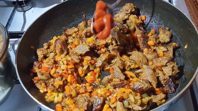 БЕЗУМНО ВКУСНО. ?Чечевица с рисом и МЯСНОЙ подливой.