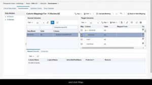 Map a Target Table's Column Manually