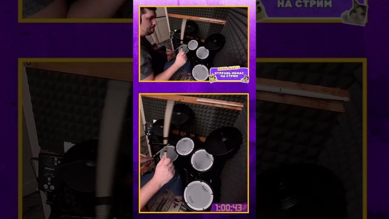 RADIO TAPOK ЧЕРНЫЙ ОКТЯБРЬ  #shortvideo #рок #tandagar #барабаны #radiotapok #клип #драм #drums