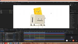 Простая анимация тостера в After Effects | уроки для начинающих