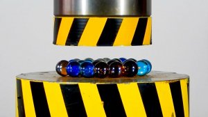 100 ton HYDRAULIC PRESS VS GLASS BALLS