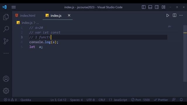 #2 Variables in Jvascript | Let , Var , Const | #let #var #const