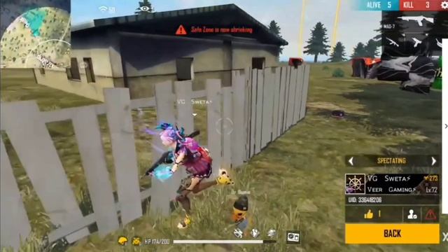 Live veer gaming with guild friends solo custom | free fire gameplay tips & trick | смотреть онлайн