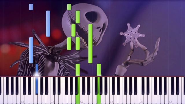 The Nightmare Before Christmas - Sally's Song - Piano tutorial смотреть онлайн