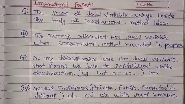 Local variable in java |lec-2| java variables | AndroJavaOfficial