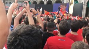 Ferrari 90 years event Sebastian, Charles and Mattia appearance