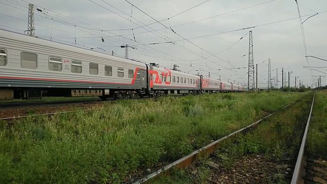 "Голубенький Кировчанин!" ЭП1М-421 с пассажирским поездом № 470 Саратов–Новороссийск